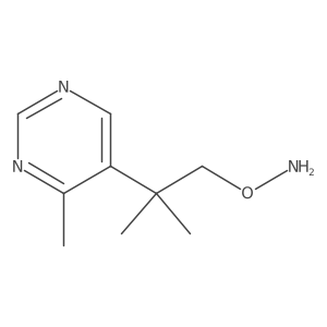 O-[2-methyl-2-(4-methylpyrimidin-5-yl)propyl]hydroxylamine结构式