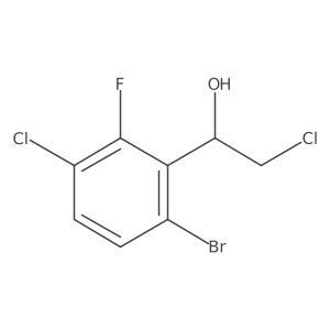 1-(6-Bromo-3-chloro-2-fluorophenyl)-2-chloroethan-1-ol Structure
