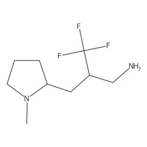 2-[3-Amino-2-(trifluoromethyl)propyl]-1-methylpyrrolidine结构式
