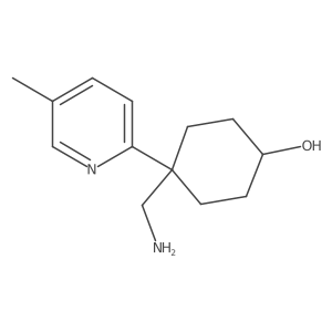 4-(Aminomethyl)-4-(5-methylpyridin-2-yl)cyclohexan-1-ol结构式