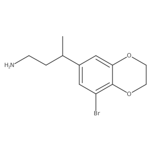 3-(8-Bromo-2,3-dihydro-1,4-benzodioxin-6-yl)butan-1-amine结构式