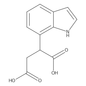 2-(1H-indol-7-yl)butanedioic acid结构式