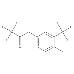 1,1,1-Trifluoro-3-[4-methyl-3-(trifluoromethyl)phenyl]propan-2-one Structure