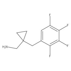 {1-[(2,3,4,5-Tetrafluorophenyl)methyl]cyclopropyl}methanamine结构式