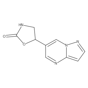 5-{Pyrazolo[1,5-a]pyrimidin-6-yl}-1,3-oxazolidin-2-one结构式