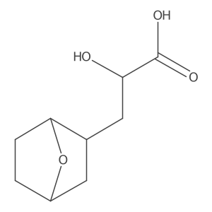 2-Hydroxy-3-{7-oxabicyclo[2.2.1]heptan-2-yl}propanoic acid结构式