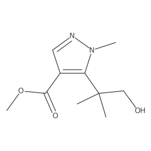 methyl 5-(1-hydroxy-2-methylpropan-2-yl)-1-methyl-1H-pyrazole-4-carboxylate Structure