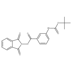 1,3-dioxo-2,3-dihydro-1H-isoindol-2-yl 3-{[(tert-butoxy)carbonyl]amino}benzoate结构式