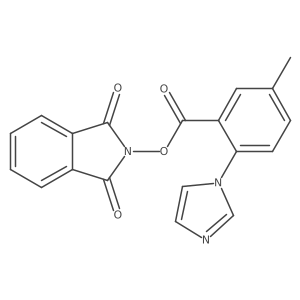 1,3-dioxo-2,3-dihydro-1H-isoindol-2-yl 2-(1H-imidazol-1-yl)-5-methylbenzoate结构式