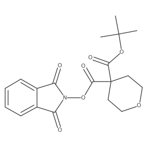 4-tert-butyl 4-(1,3-dioxo-2,3-dihydro-1H-isoindol-2-yl) oxane-4,4-dicarboxylate结构式