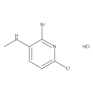 2-Bromo-6-chloro-N-methylpyridin-3-amine;hydrochloride结构式