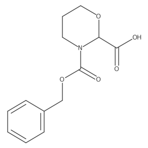 3-[(Benzyloxy)carbonyl]-1,3-oxazinane-2-carboxylic acid Structure