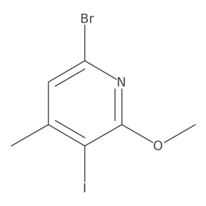 6-Bromo-3-iodo-2-methoxy-4-methylpyridine Structure