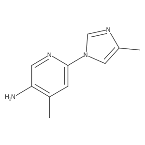 4-Methyl-6-(4-methyl-1H-imidazol-1-yl)-3-pyridinamine结构式