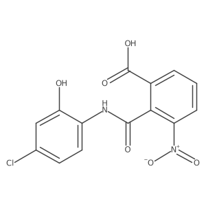 2-[(4-Chloro-2-hydroxyphenyl)carbamoyl]-3-nitrobenzoic acid Structure