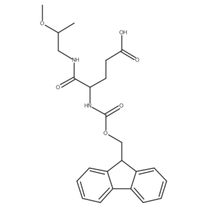 4-({[(9H-fluoren-9-yl)methoxy]carbonyl}amino)-4-{[(2R)-2-methoxypropyl]carbamoyl}butanoic acid结构式