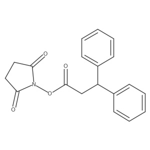 2,5-Dioxopyrrolidin-1-yl 3,3-diphenylpropanoate结构式