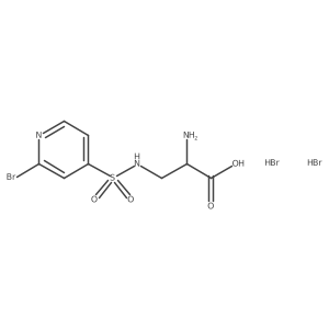 2-Amino-3-[(2-bromopyridin-4-yl)sulfonylamino]propanoic acid;dihydrobromide结构式