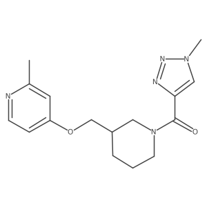 2-methyl-4-{[1-(1-methyl-1H-1,2,3-triazole-4-carbonyl)piperidin-3-yl]methoxy}pyridine Structure