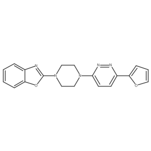 2-{4-[6-(Furan-2-yl)pyridazin-3-yl]piperazin-1-yl}-1,3-benzoxazole结构式