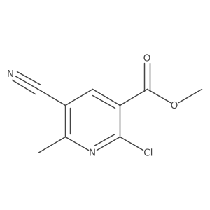 Methyl 2-chloro-5-cyano-6-methylnicotinate Structure