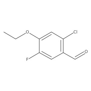 2-Chloro-4-ethoxy-5-fluorobenzaldehyde结构式