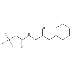 tert-butyl N-[2-hydroxy-3-(morpholin-4-yl)propyl]carbamate结构式
