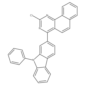 2-chloro-4-(9-phenyl-9H-carbazol-2-yl)Benzo[h]quinazoline Structure