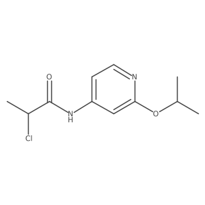 2-Chloro-N-(2-propan-2-yloxypyridin-4-yl)propanamide Structure
