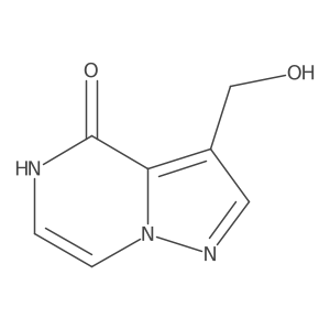 3-(hydroxymethyl)-4H,5H-pyrazolo[1,5-a]pyrazin-4-one结构式