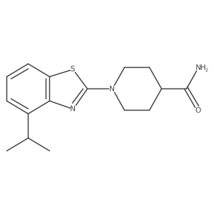 1-[4-(Propan-2-yl)-1,3-benzothiazol-2-yl]piperidine-4-carboxamide Structure