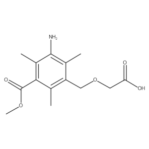 2-{[3-Amino-5-(methoxycarbonyl)-2,4,6-trimethylphenyl]methoxy}acetic acid结构式