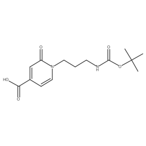 1-(3-{[(Tert-butoxy)carbonyl]amino}propyl)-2-oxo-1,2-dihydropyridine-4-carboxylic acid Structure