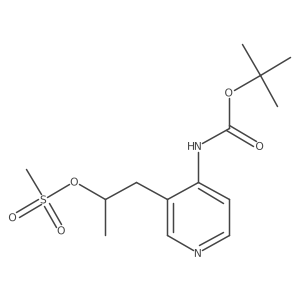 tert-butyl N-{3-[2-(methanesulfonyloxy)propyl]pyridin-4-yl}carbamate Structure