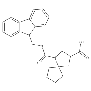 1-{[(9H-fluoren-9-yl)methoxy]carbonyl}-1-azaspiro[4.4]nonane-3-carboxylic acid Structure