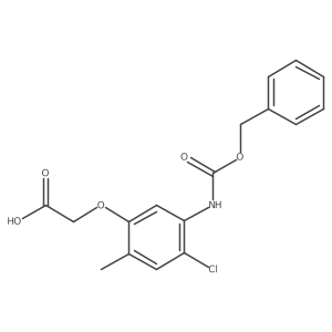 2-(5-{[(Benzyloxy)carbonyl]amino}-4-chloro-2-methylphenoxy)acetic acid结构式