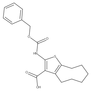 2-{[(benzyloxy)carbonyl]amino}-4H,5H,6H,7H,8H,9H-cycloocta[b]thiophene-3-carboxylic acid Structure