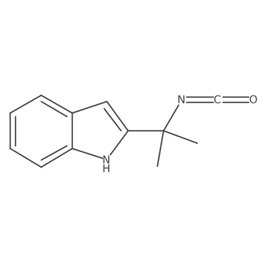 2-(2-isocyanatopropan-2-yl)-1H-indole Structure