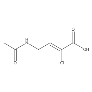 (2Z)-2-chloro-4-acetamidobut-2-enoic acid结构式