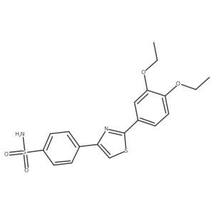 4-[2-(3,4-Diethoxyphenyl)-1,3-thiazol-4-yl]benzene-1-sulfonamide Structure