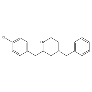 (R)-1-Benzyl-3-(4-chlorobenzyl)piperazine结构式