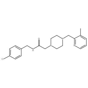 N-[(4-chlorophenyl)methyl]-2-{4-[(3-methylpyridin-2-yl)methyl]piperazin-1-yl}acetamide Structure