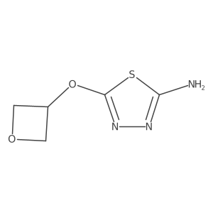 5-(Oxetan-3-yloxy)-1,3,4-thiadiazol-2-amine结构式