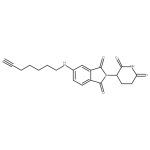 Pomalidomide-5'-C5-alkyne Structure