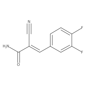 (Z)-2-cyano-3-(3,4-difluorophenyl)prop-2-enamide Structure