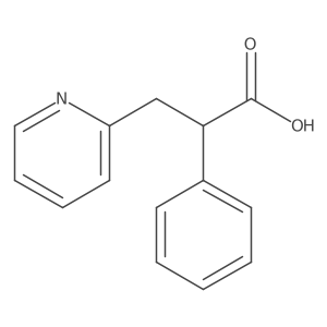2-Phenyl-3-(pyridin-2-yl)propanoic acid结构式