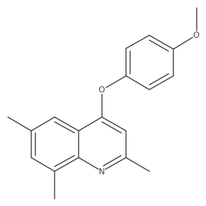 4-(4-Methoxyphenoxy)-2,6,8-trimethylquinoline Structure