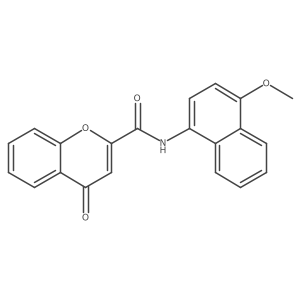 N-(4-methoxynaphthalen-1-yl)-4-oxo-4H-chromene-2-carboxamide结构式