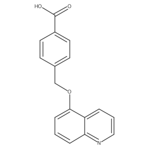 4-[(5-quinolinyloxy)methyl]benzoic Acid Structure