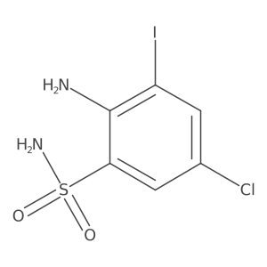2-Amino-5-chloro-3-iodobenzenesulfonamide Structure